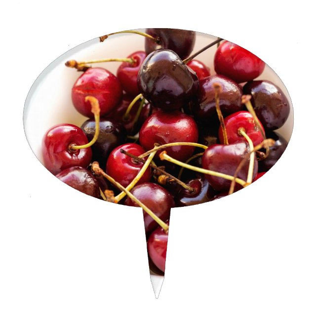 bowl of Cherries Cake Topper (Front)