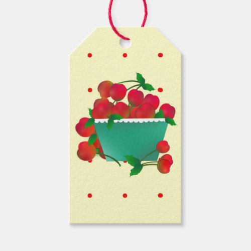 Bowl of Cherries Gift Tag