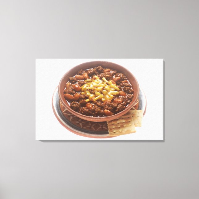 Bowl of Chili Canvas Print (Front)