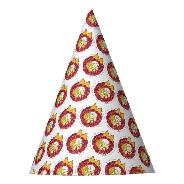 Bowl of Chili Chilli Chile con Carne Cookoff Food Party Hat (Front)