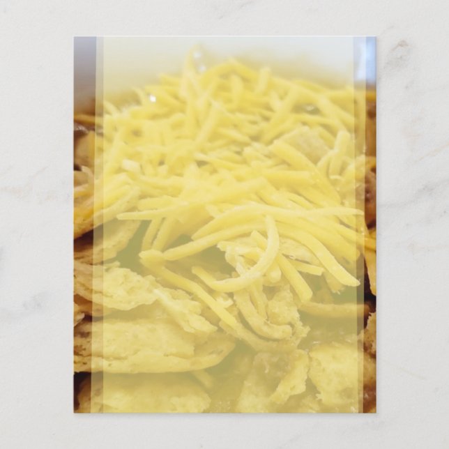 Bowl of chili scrapbook paper for recipes (Front)