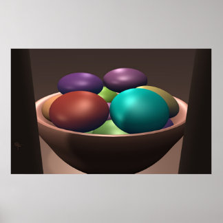 Bowl of Colors Poster