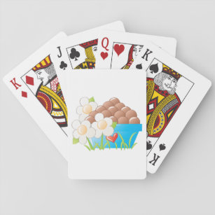 Bowl Of Eggs Playing Cards