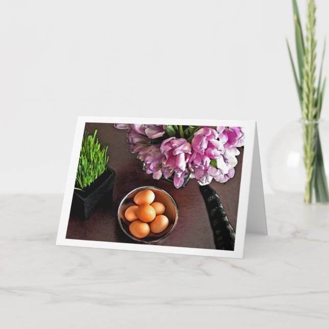 Bowl of eggs. Snapshot 6 Holiday Card (Front)