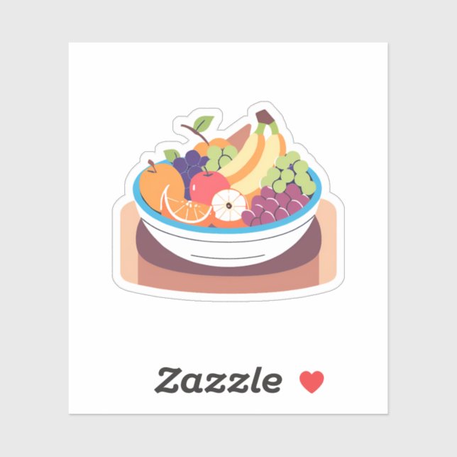 Bowl of Fruit Sticker (Sheet)