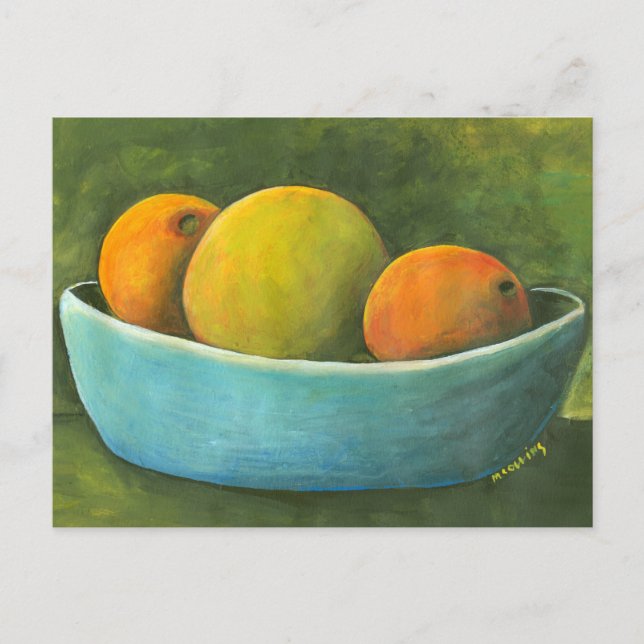 Bowl Of Fruit Still Life Postcard (Front)