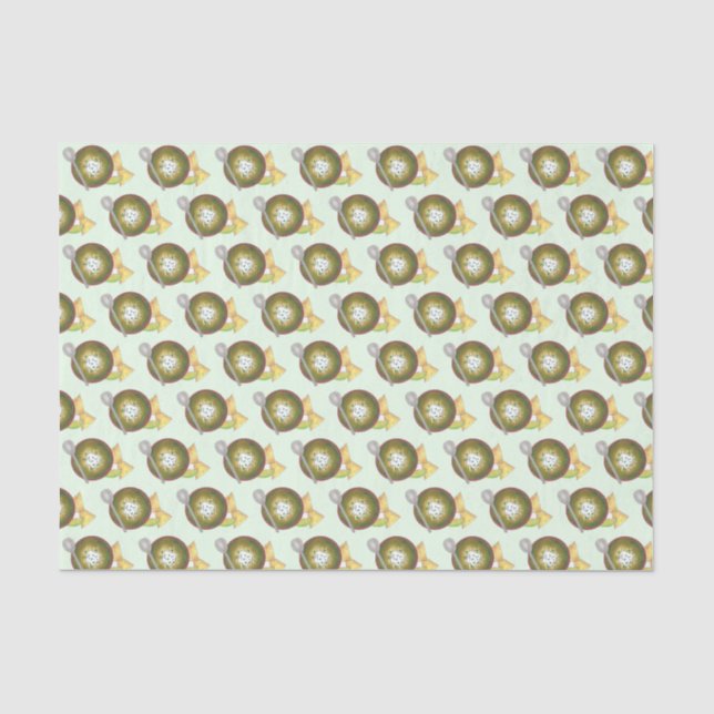 Bowl of Green Chili Chilli Chile Verde Cookoff Tissue Paper (Front)