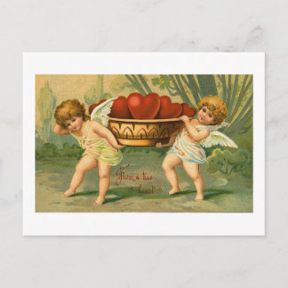 Bowl of Hearts Postcard