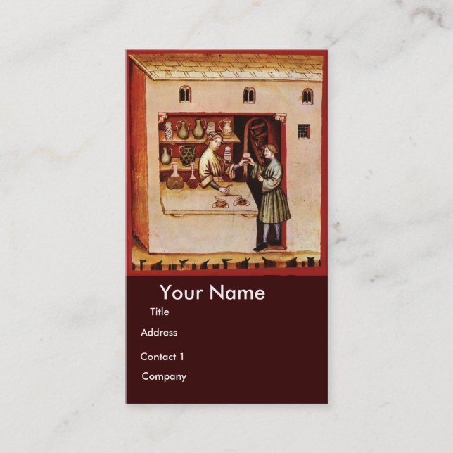 BOWL OF HYGEIA - Medicine, Pharmacy Business Card (Front)