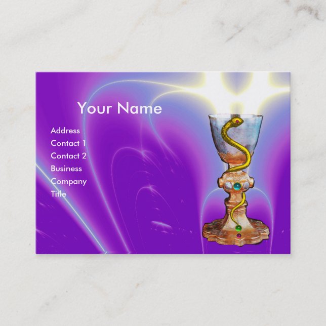 BOWL OF HYGEIA - Medicine, Pharmacy Business Card (Front)