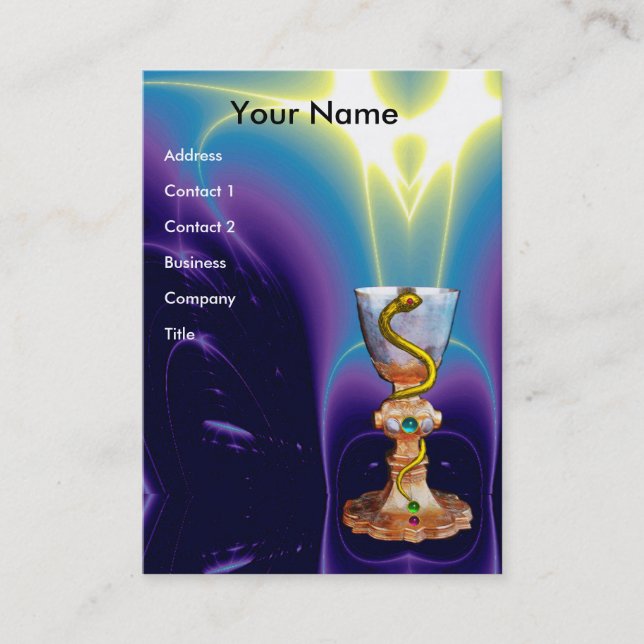 BOWL OF HYGEIA - Medicine, Pharmacy Business Card (Front)