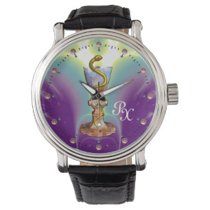 BOWL OF HYGEIA , MEDICINE ,PHARMACY MONOGRAM WATCH