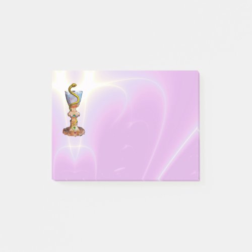 BOWL OF HYGEIA  MEDICINE PHARMACY  Pink Lilac Post_it Notes