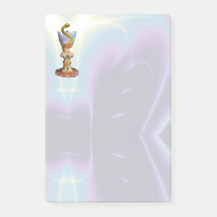 BOWL OF HYGEIA , MEDICINE ,PHARMACY Teal Purple Post-it Notes