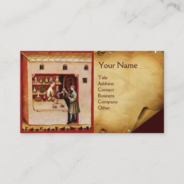 BOWL OF HYGEIA  MONOGAM Medicine, Pharmacy Business Card (Front)