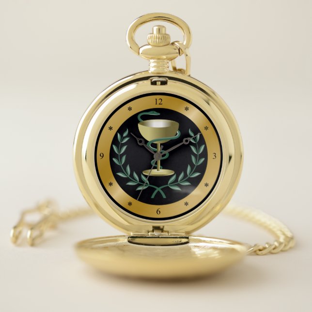 Bowl Of  Hygieia~Pharmacy~Apothecary~Dispensary ~ Pocket Watch (Inside)