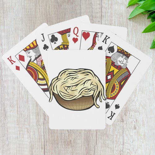 Bowl Of Pasta Poker Cards