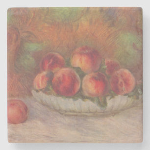 Bowl of Peaches (by Pierre-Auguste Renoir) Stone Coaster
