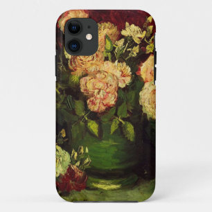 Bowl of Peonies and Rose,Vincent van Gogh iPhone 11 Case