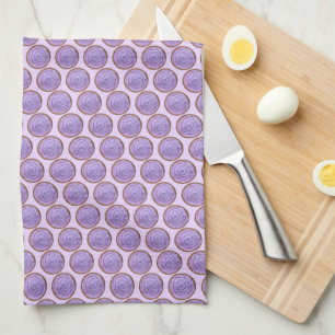Bowl of POI Purple Hawaiian Food Taro Root Hawaii Kitchen Towel