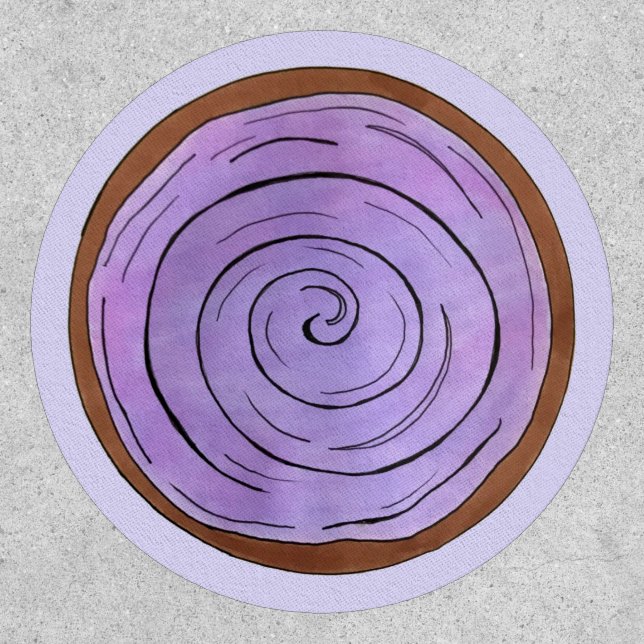 Bowl of POI Purple Hawaiian Food Taro Root Hawaii Patch (Front)