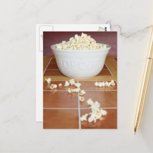 Bowl of Popcorn Postcard