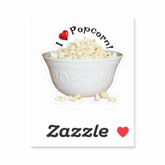 Bowl of Popcorn Sticker
