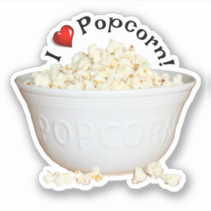 Bowl of Popcorn Sticker