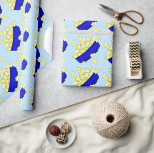 Bowl of Popcorn Wrapping Paper