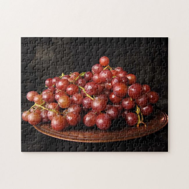 Bowl of Red Grapes Jigsaw Puzzle
