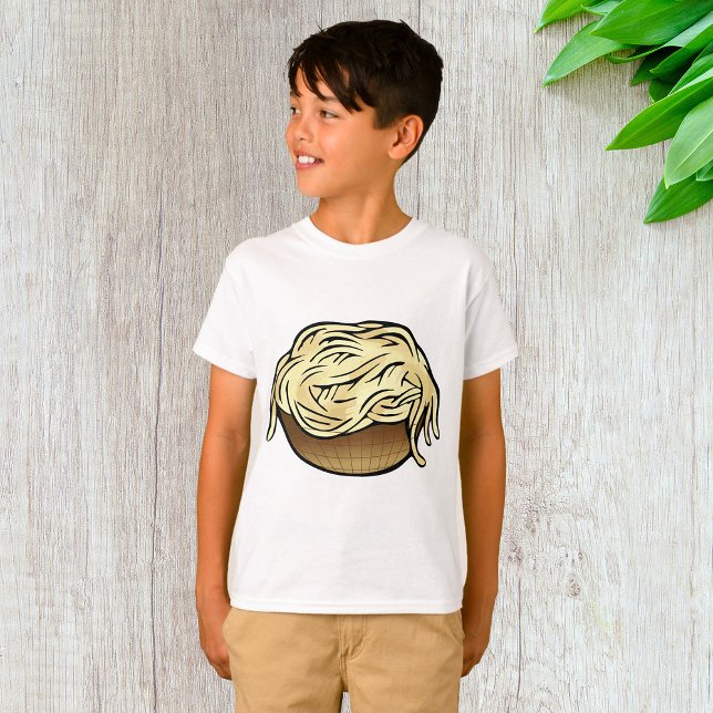 Bowl of Spaghetti Pasta Noodle Food T-Shirt (Creator Uploaded)