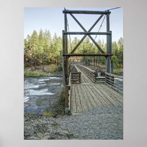 BOWL  PITCHER BRIDGE _ SPOKANE WASHINGTON POSTER