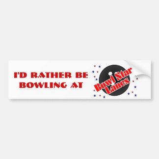 Bowl Star Bumper Sticker