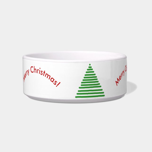 Bowl - Stylized Tree with Curved Text (Left)