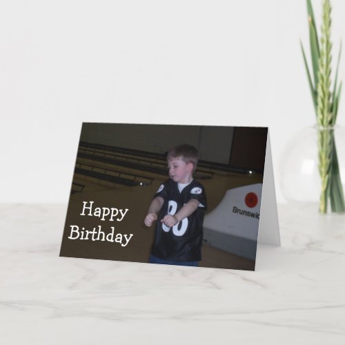 BOWL THEM OVER ON YOUR BIRTHDAY YOUNG MAN CARD