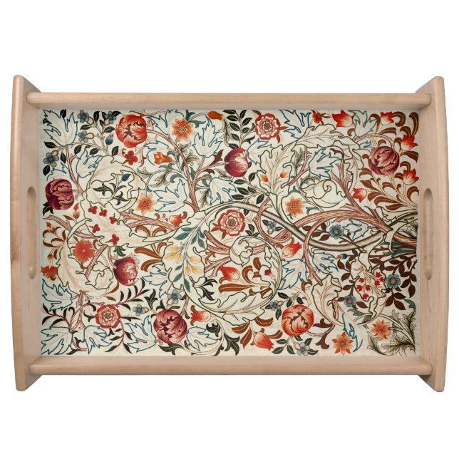 Bowl William Morris floral art design  Serving Tray (Front)