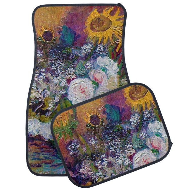 Bowl with Flowers, Van Gogh Car Floor Mat (Set)