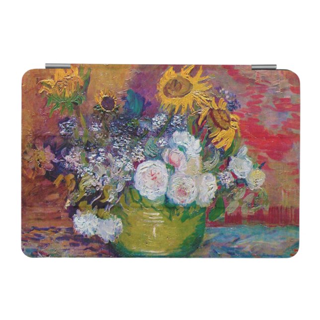Bowl with Flowers, Van Gogh iPad Mini Cover (Horizontal)