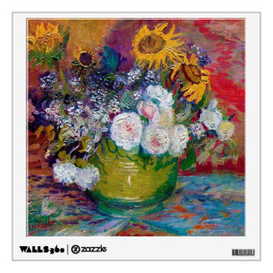 Bowl with Flowers, Van Gogh Wall Decal