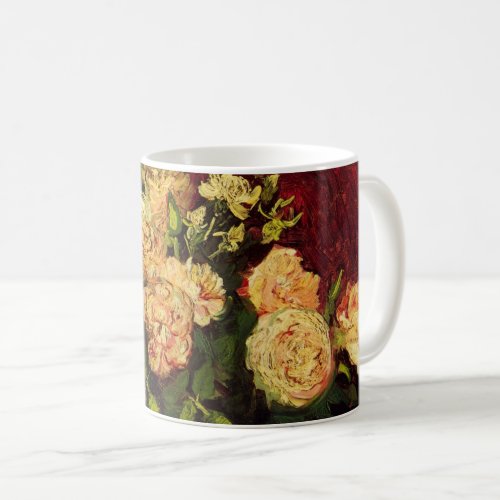 Bowl with Peonies and Roses by Vincent van Gogh Coffee Mug