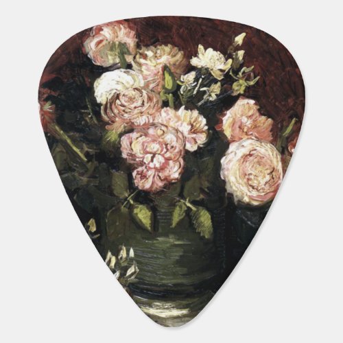 Bowl with Peonies and Roses _ Gogh Guitar Pick