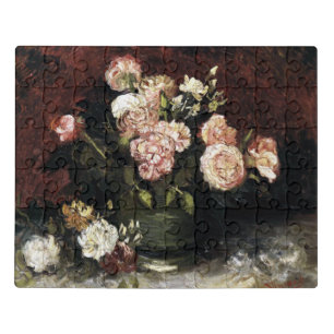 Bowl with Peonies and Roses - Gogh Jigsaw Puzzle