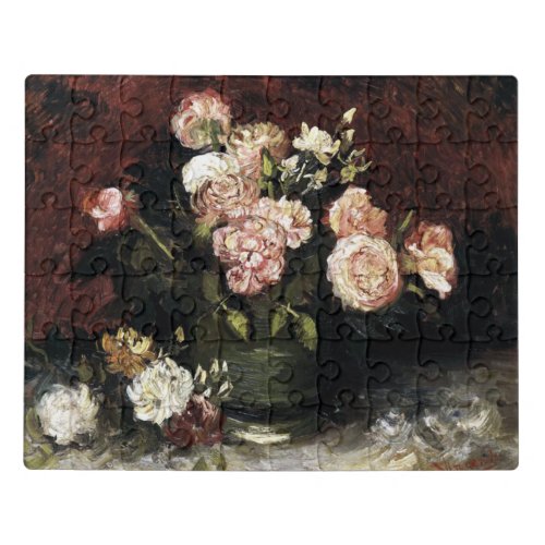 Bowl with Peonies and Roses _ Gogh Jigsaw Puzzle