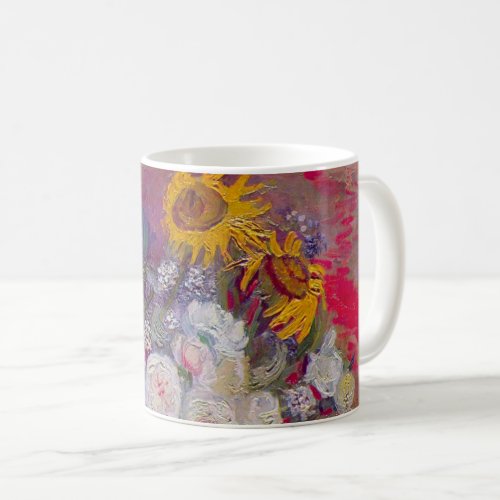 Bowl with Sunflowers and Roses by Vincent van Gogh Coffee Mug