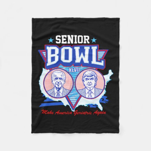 Bowl Xlvii Trump Still Voting Convicted Felon 2024 Fleece Blanket