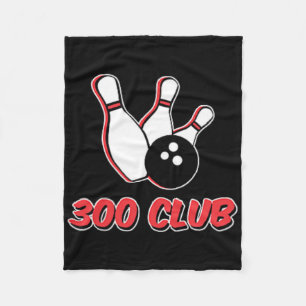 Bowler 300 Club Logo T Shirt  Fleece Blanket