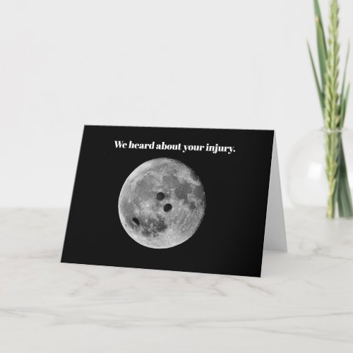 Bowler Bowling Ball League Injury Get Well Soon Card