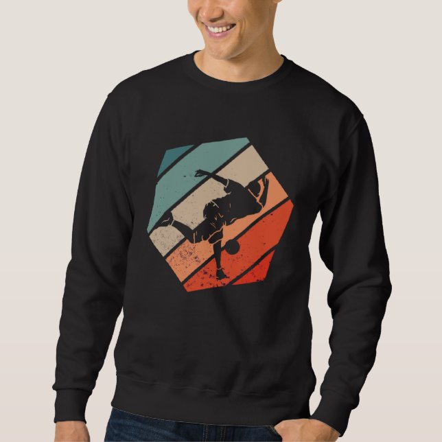 Bowler Bowling Retro Bowling Ball Bowling Pin Bowl Sweatshirt (Front)