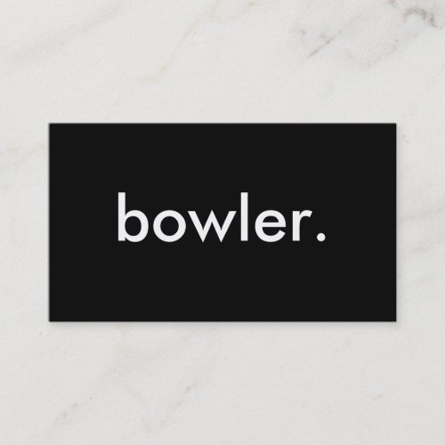 bowler. business card templates