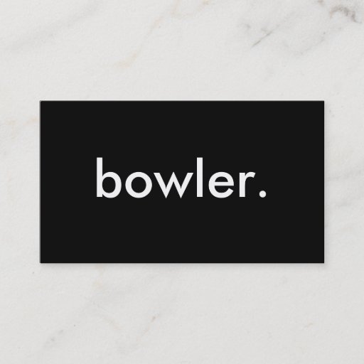 Customizable bowler. business card templates